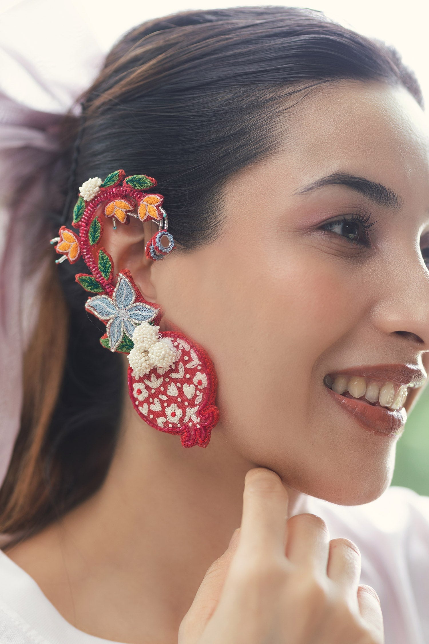 Karishma Embroidered Earrings 