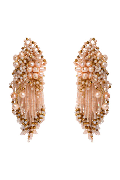 Bouquetta Beaded Pearl Embellished Earrings 