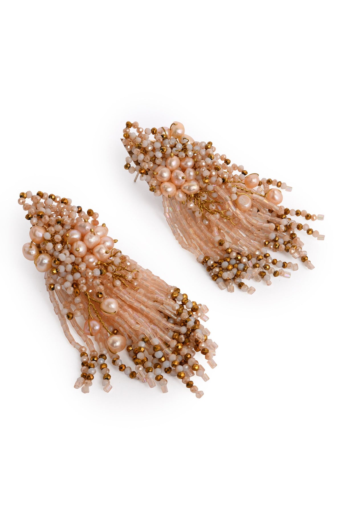 Bouquetta Beaded Pearl Embellished Earrings 