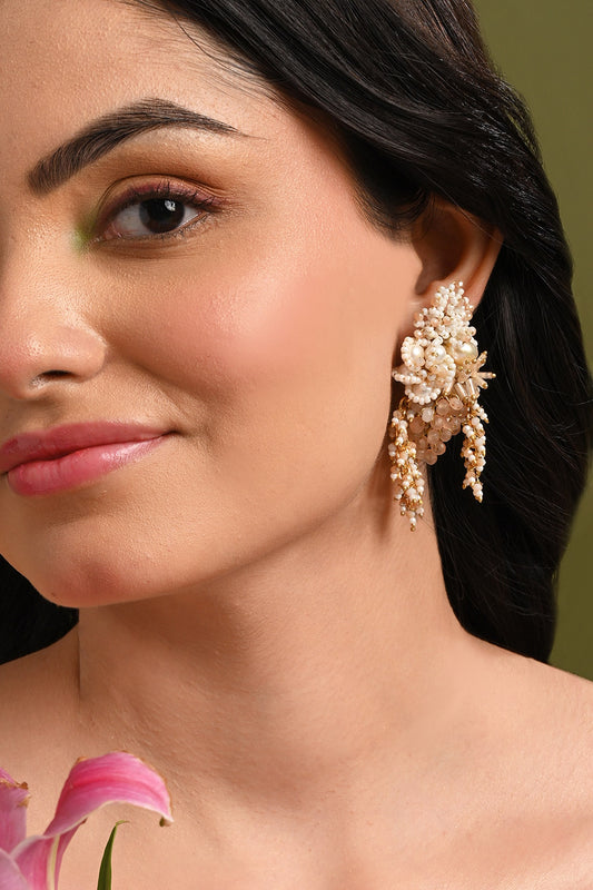 Magnolia Pearl & Stone Embellished Earrings 
