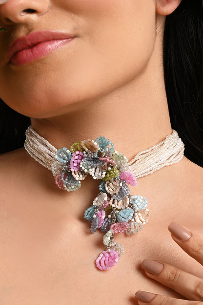 Layla Beaded Embellished Choker 