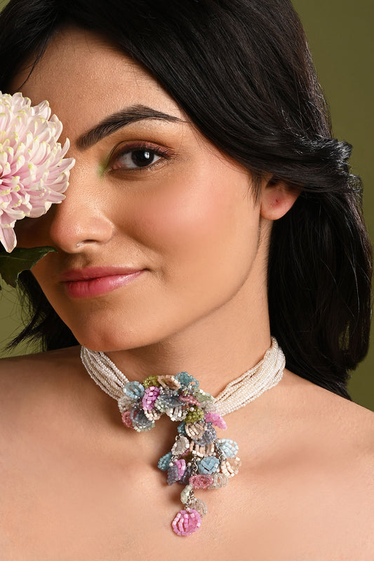 Layla Beaded Embellished Choker 