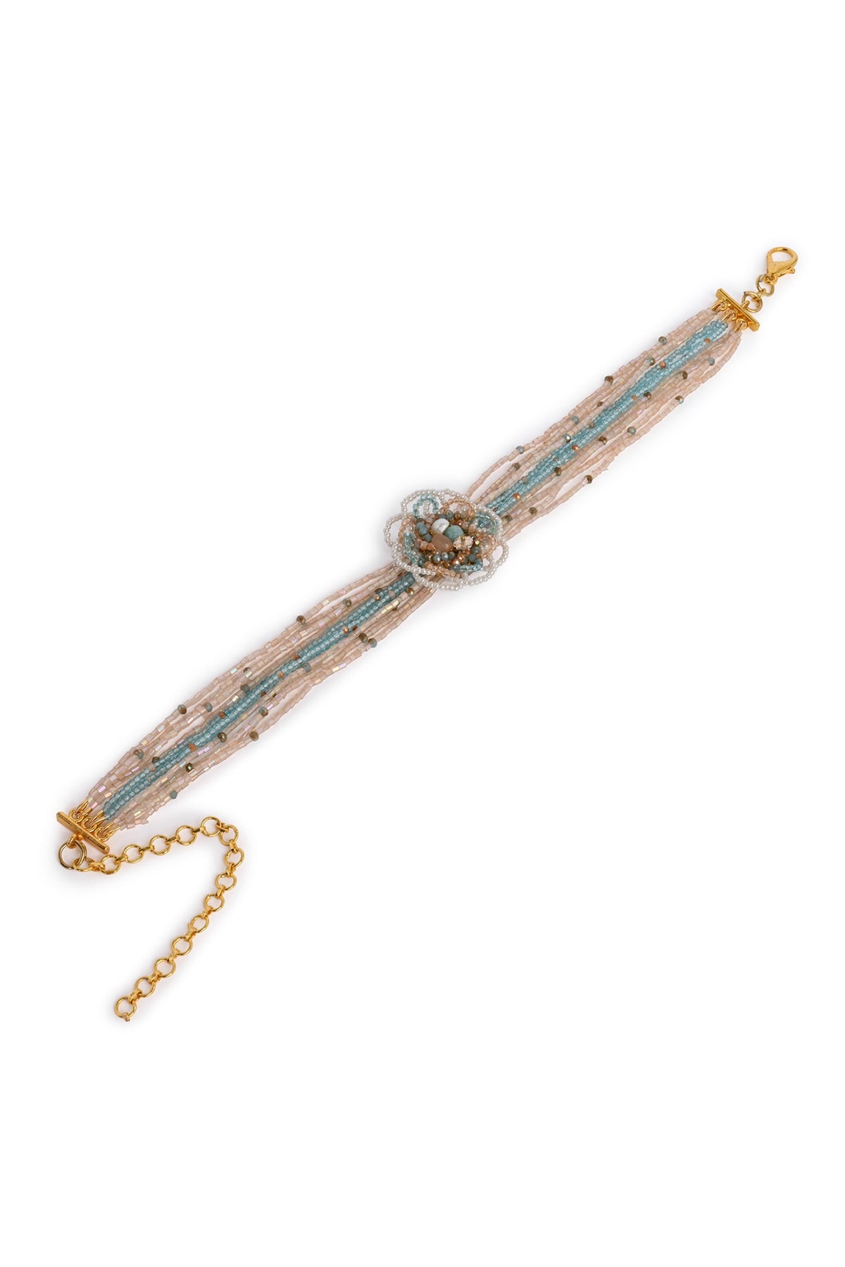 Aureaflora Bead Embellished Choker 