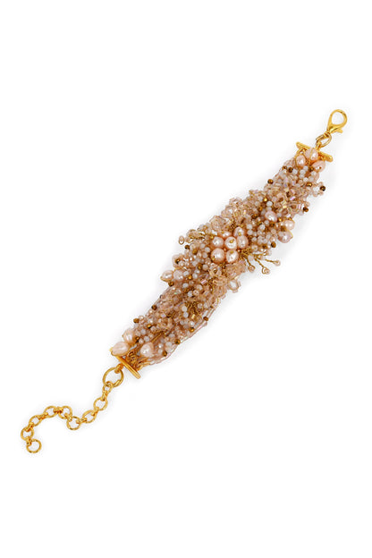 Bouquetta Pearl & Crystal Embellished Bracelet 