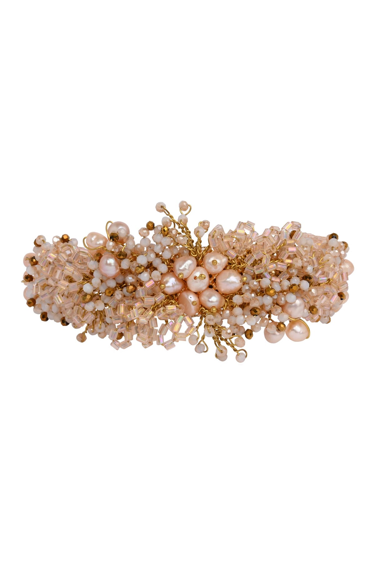 Bouquetta Pearl & Crystal Embellished Bracelet 