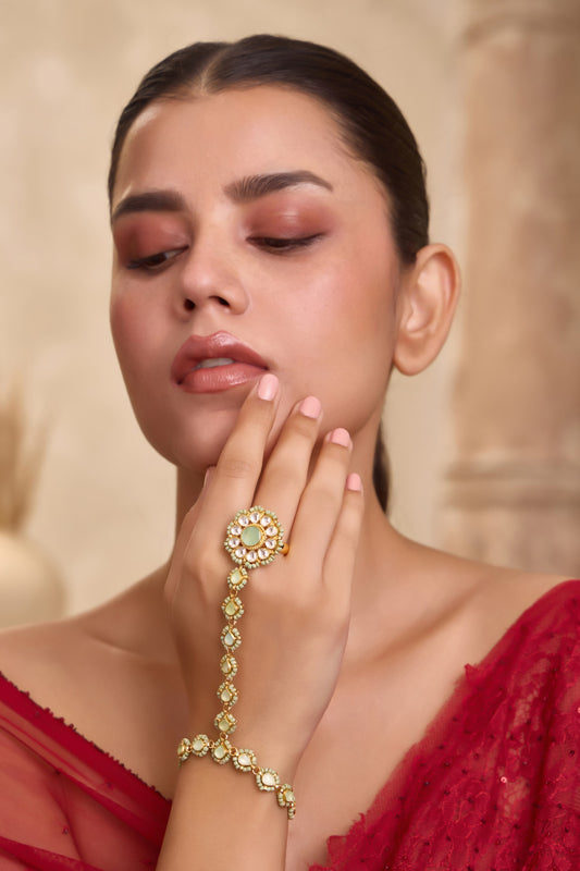 Kundan Embellished Hathphool 
