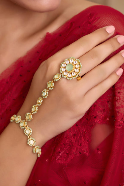 Kundan Embellished Hathphool 