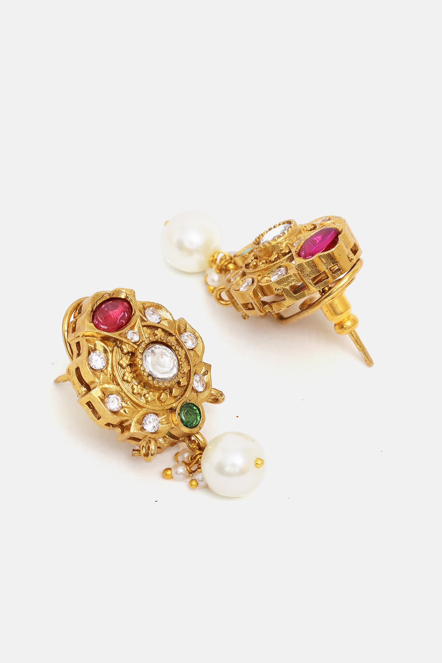 Kundan Stone & Pearl Embellished Choker Set 