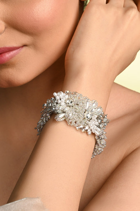 Lilora Pearl & Bead Embellished Bracelet 