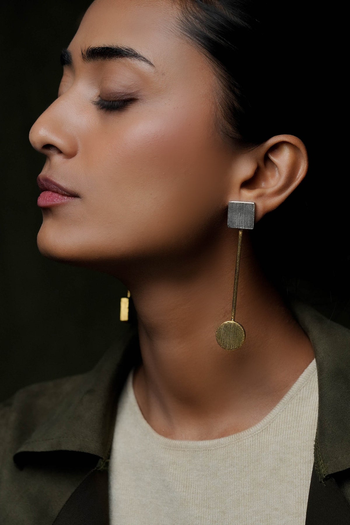 Geometric Statement Earrings 