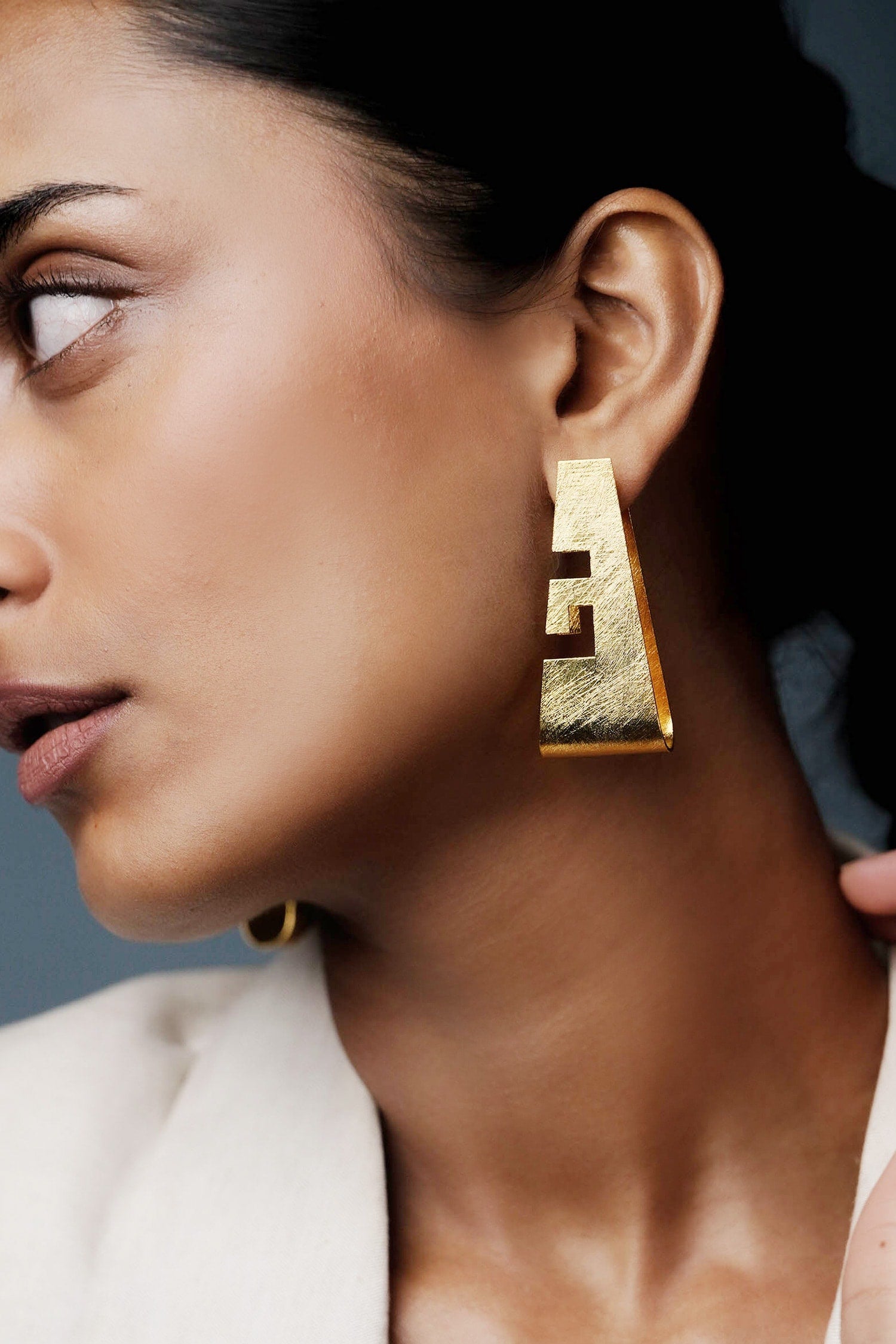 Lura Linear Aztec Earrings 