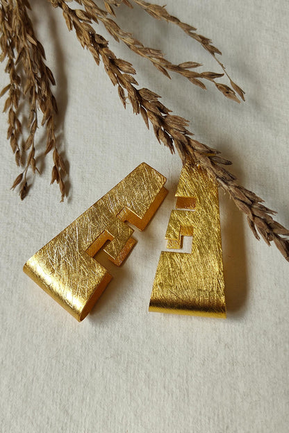 Lura Linear Aztec Earrings 