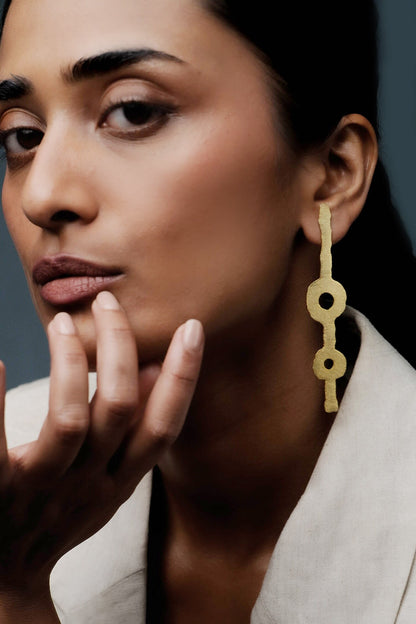 Lotura Glinting Loop Earrings 