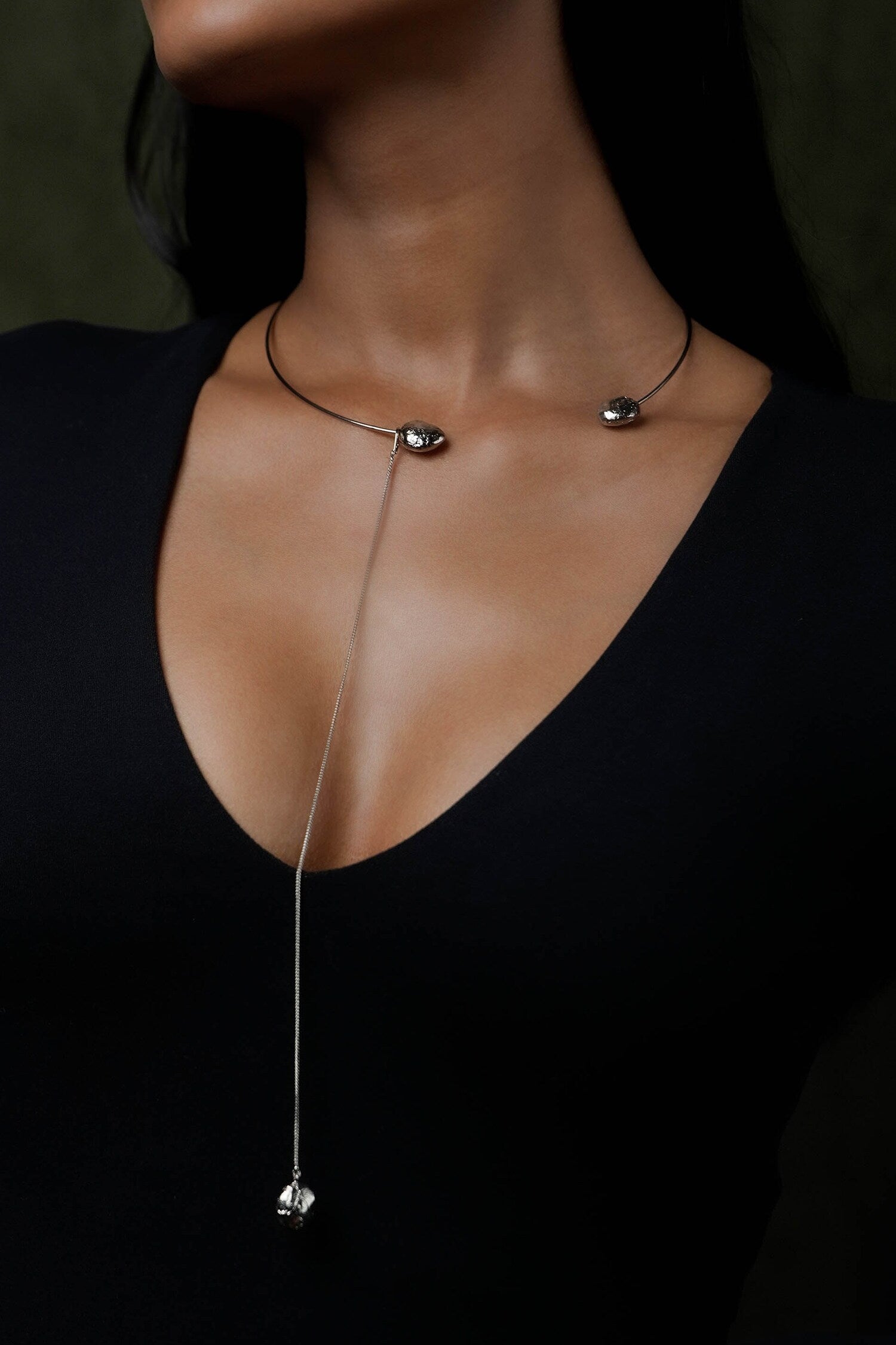 Lia Abstract Shaped Charm Necklace 
