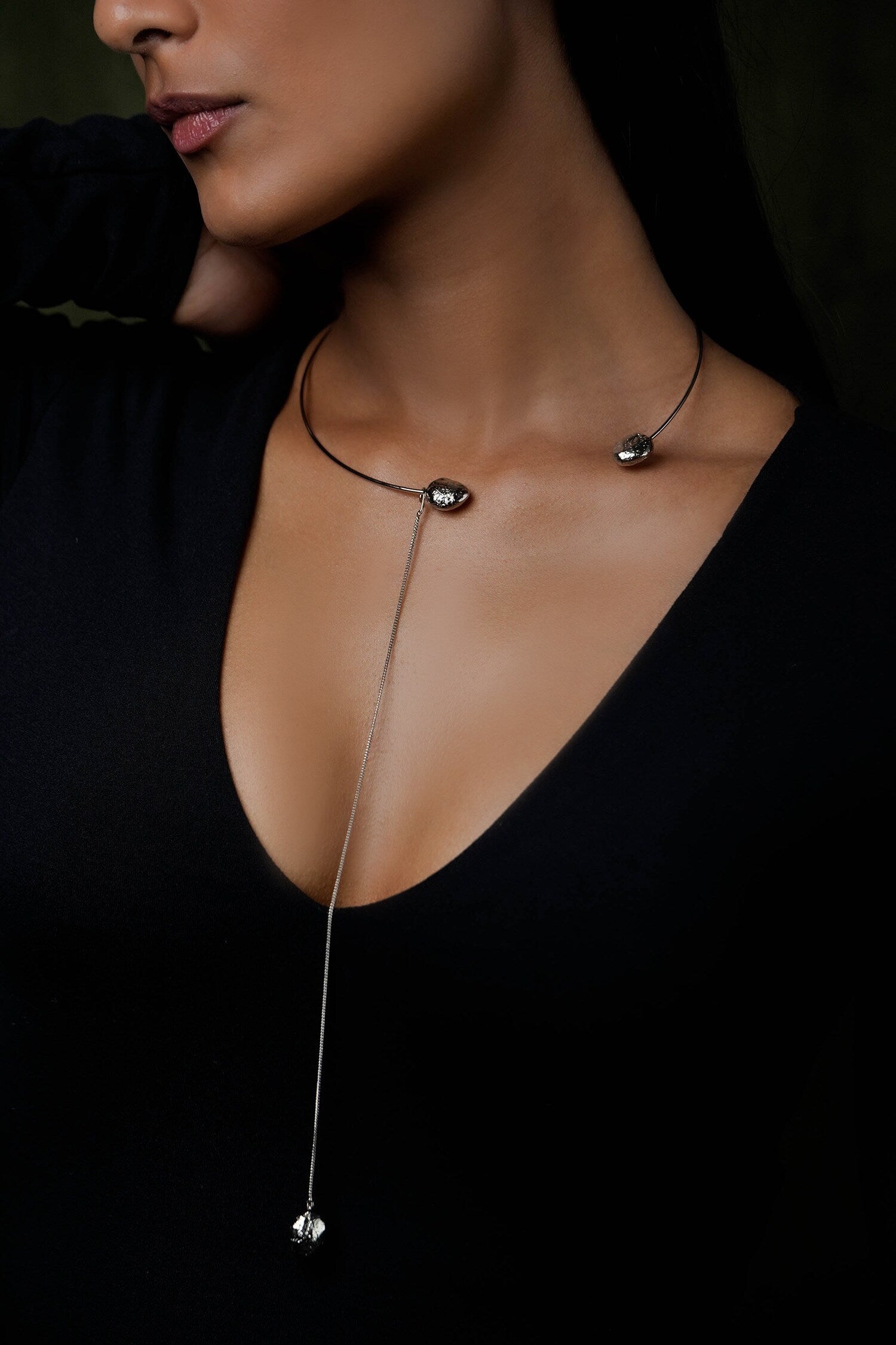 Lia Abstract Shaped Charm Necklace 
