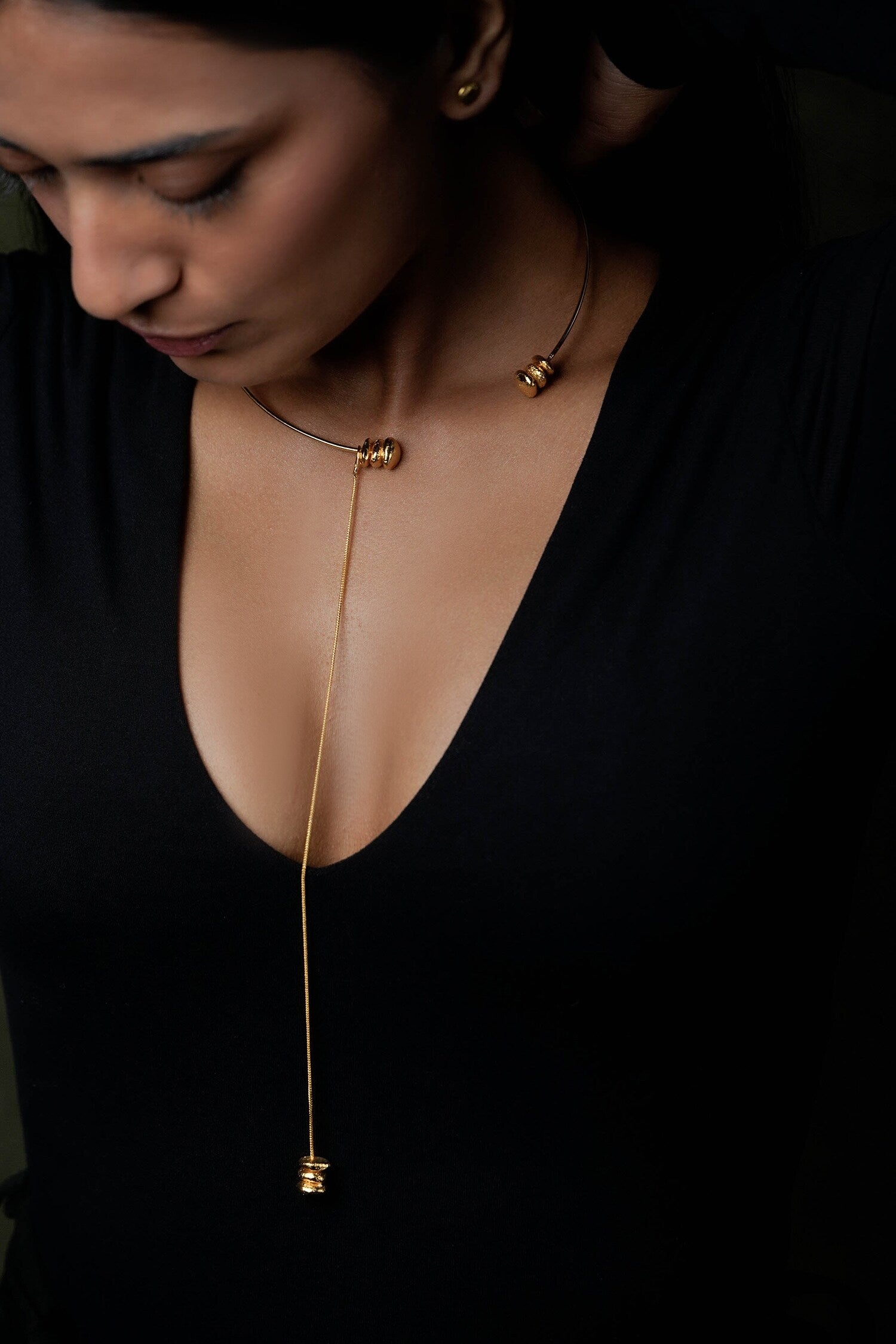 Luna Abstract Charm Necklace 