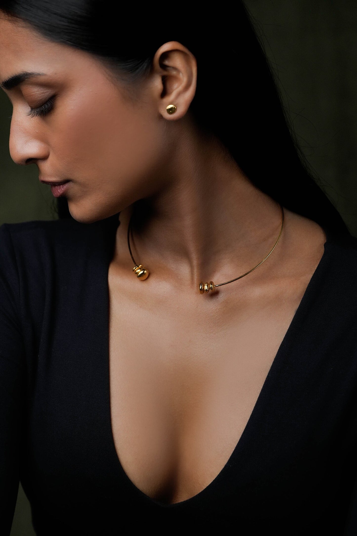 Luna Abstract Charm Necklace 