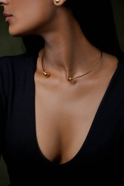 Luna Abstract Charm Necklace 