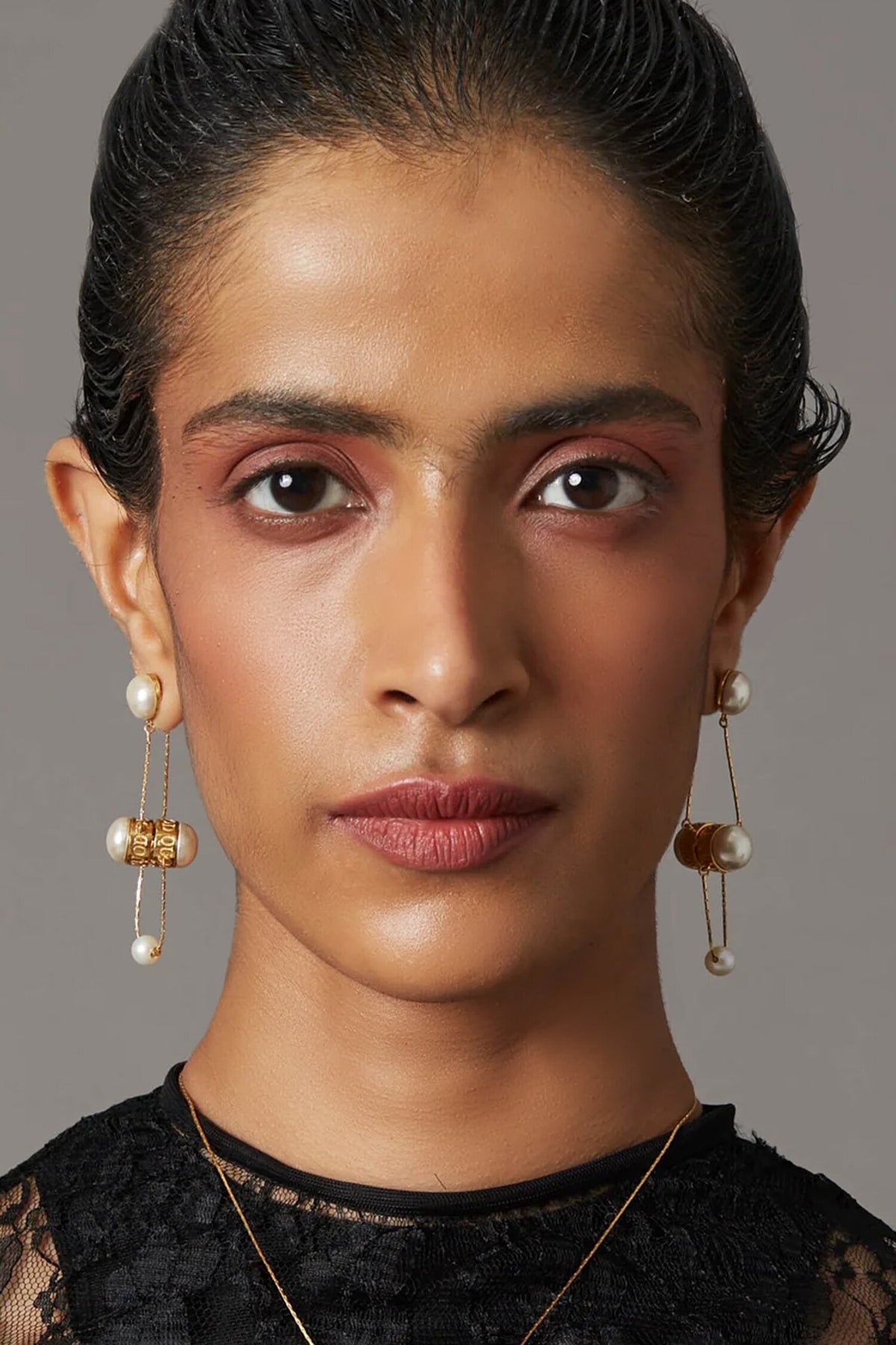 Pearl Scarf Earrings 