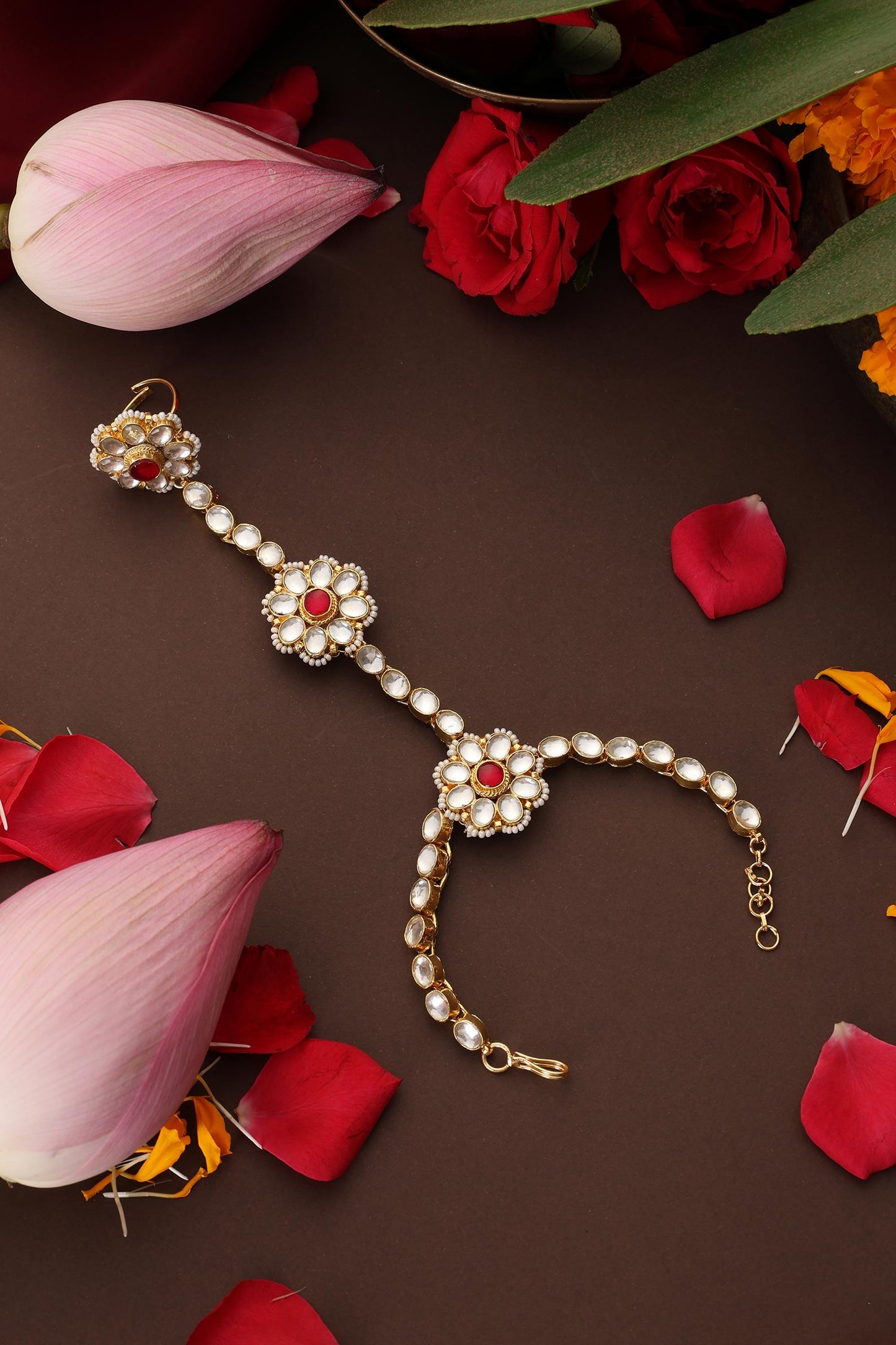 Kundan Embellished Hathphool 