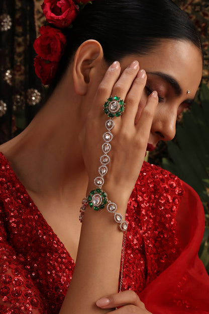 Polki Embellished Hathphool 