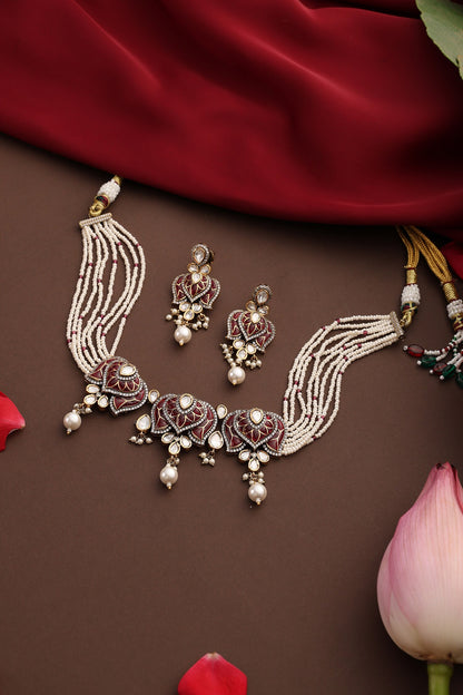 Polki Embellished Choker Set 