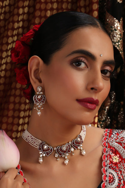 Polki Embellished Choker Set 
