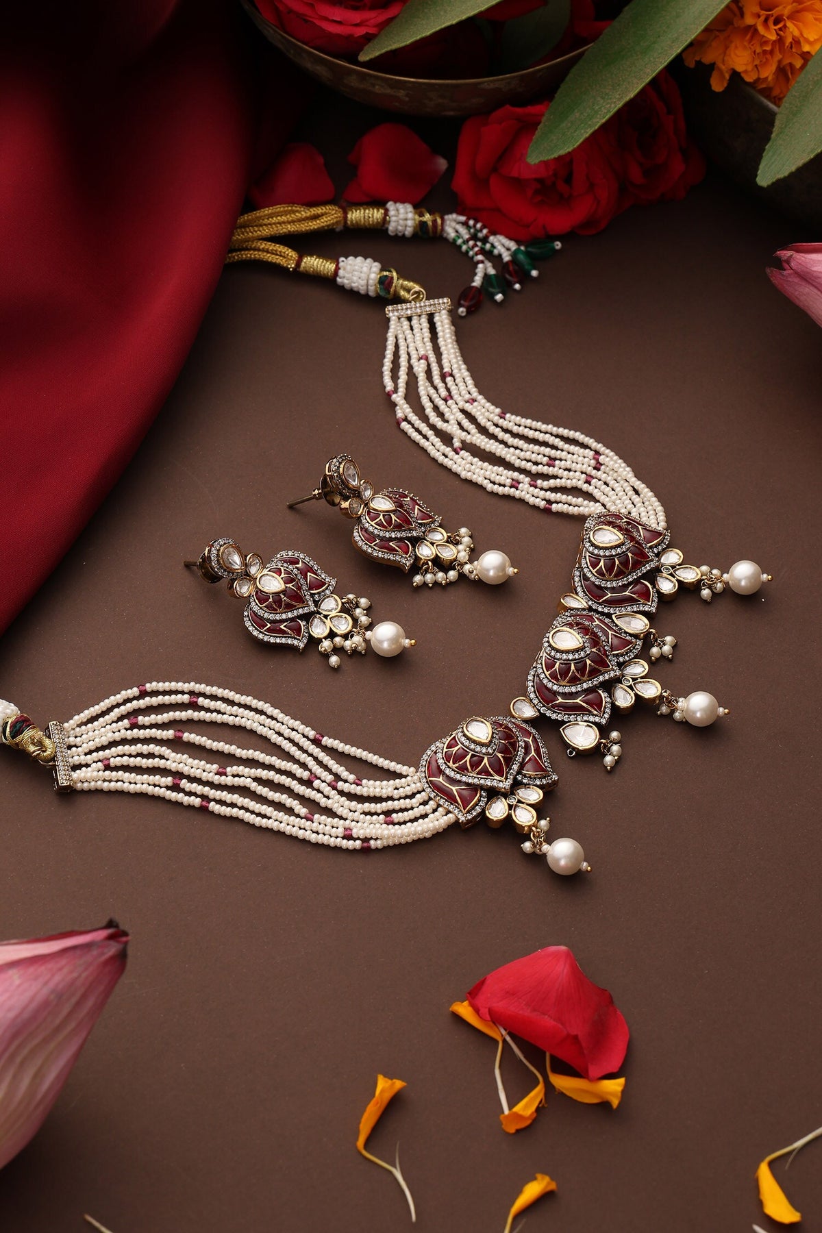 Polki Embellished Choker Set 