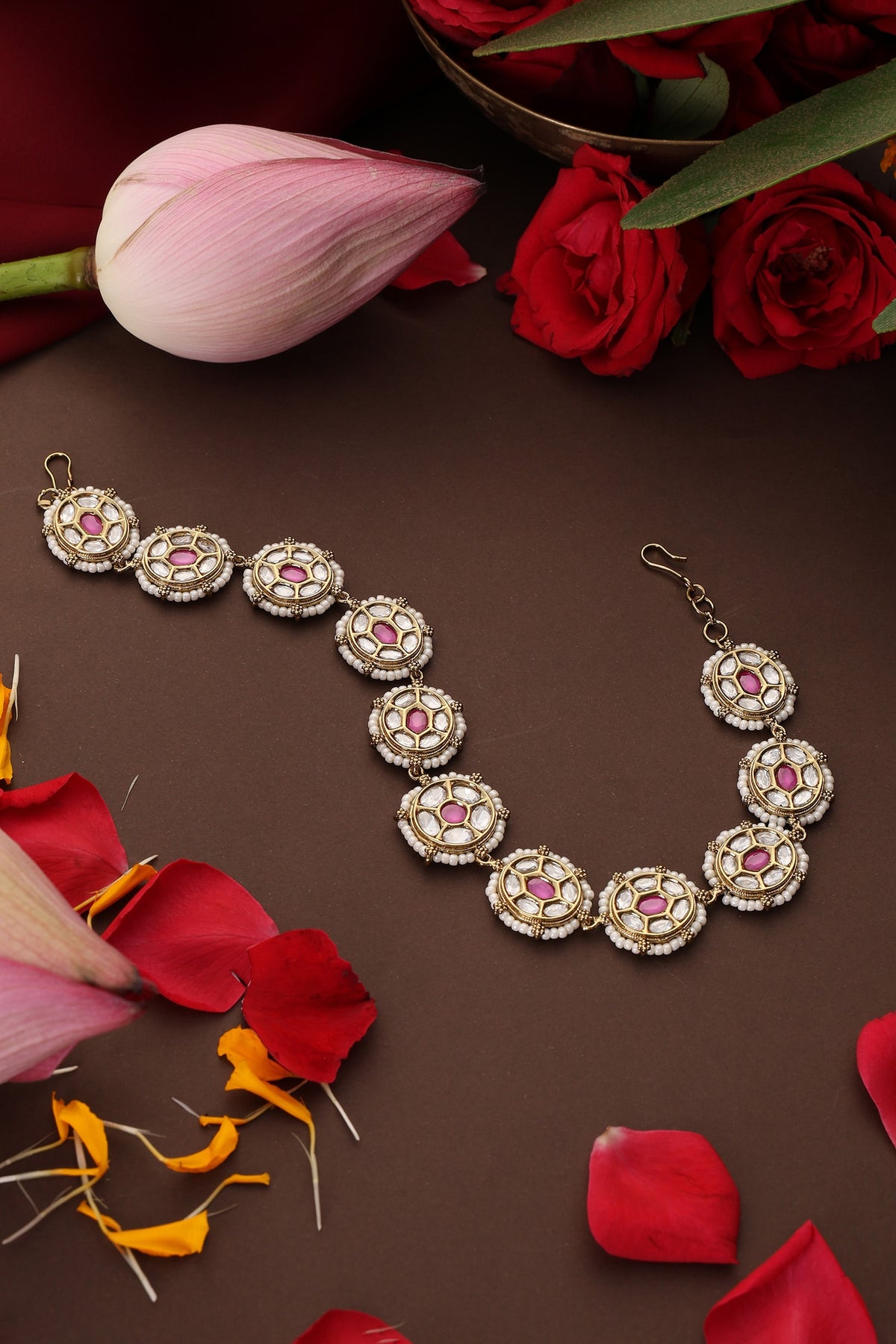 Polki Embellished Sheeshpatti 