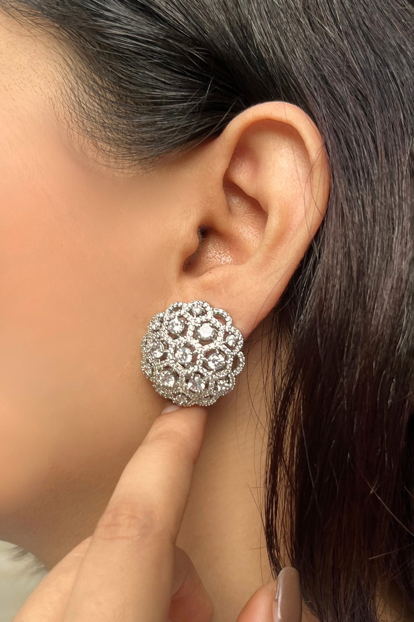 Round Shaped Zirconia Studs 