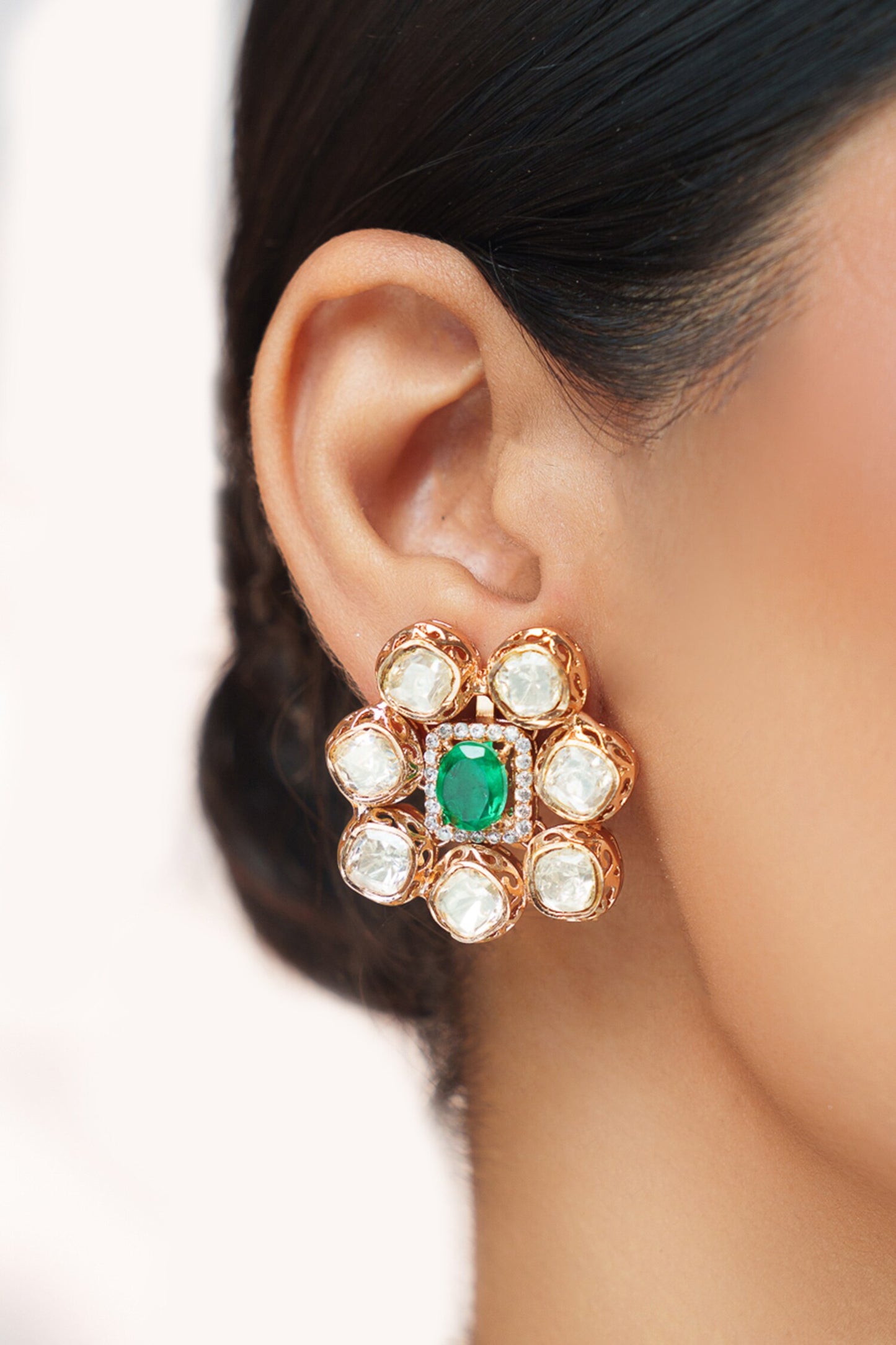 Two Tone Kundan Choker Set 