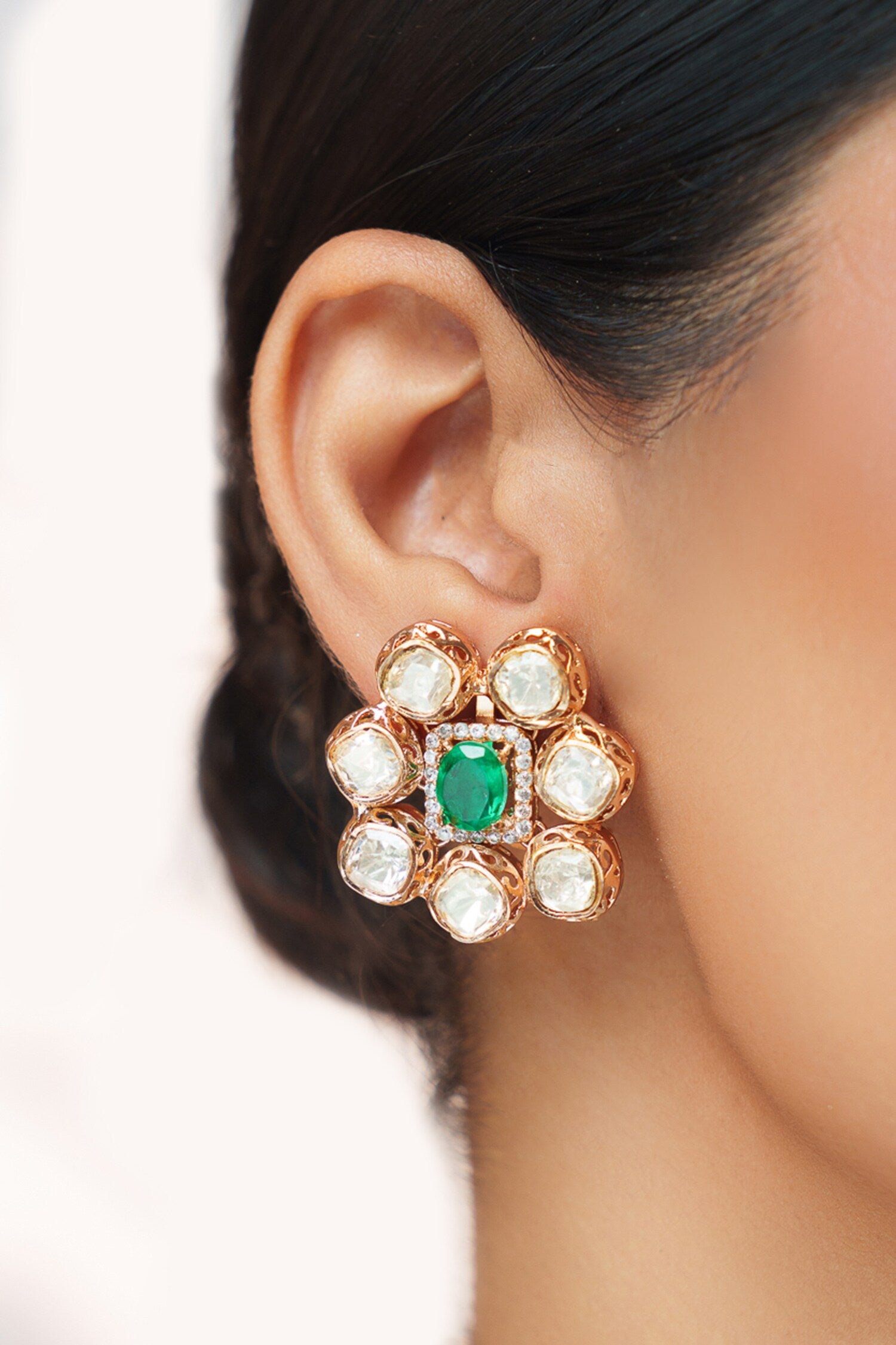 Two Tone Kundan Choker Set 