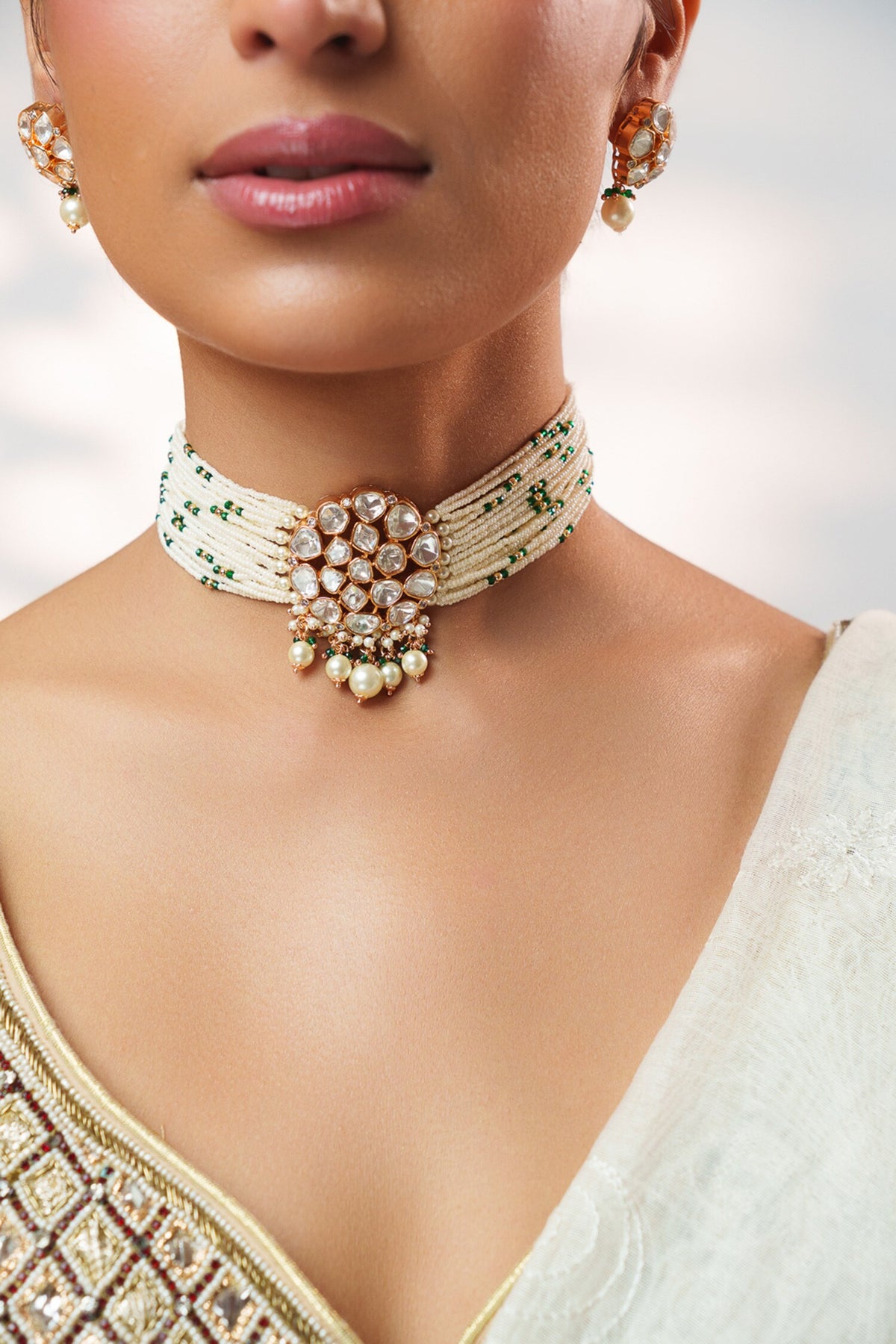 Kundan Embellished Choker Set 