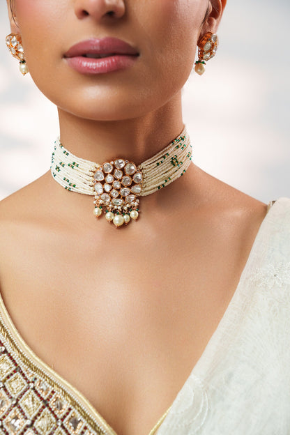 Kundan Embellished Choker Set 