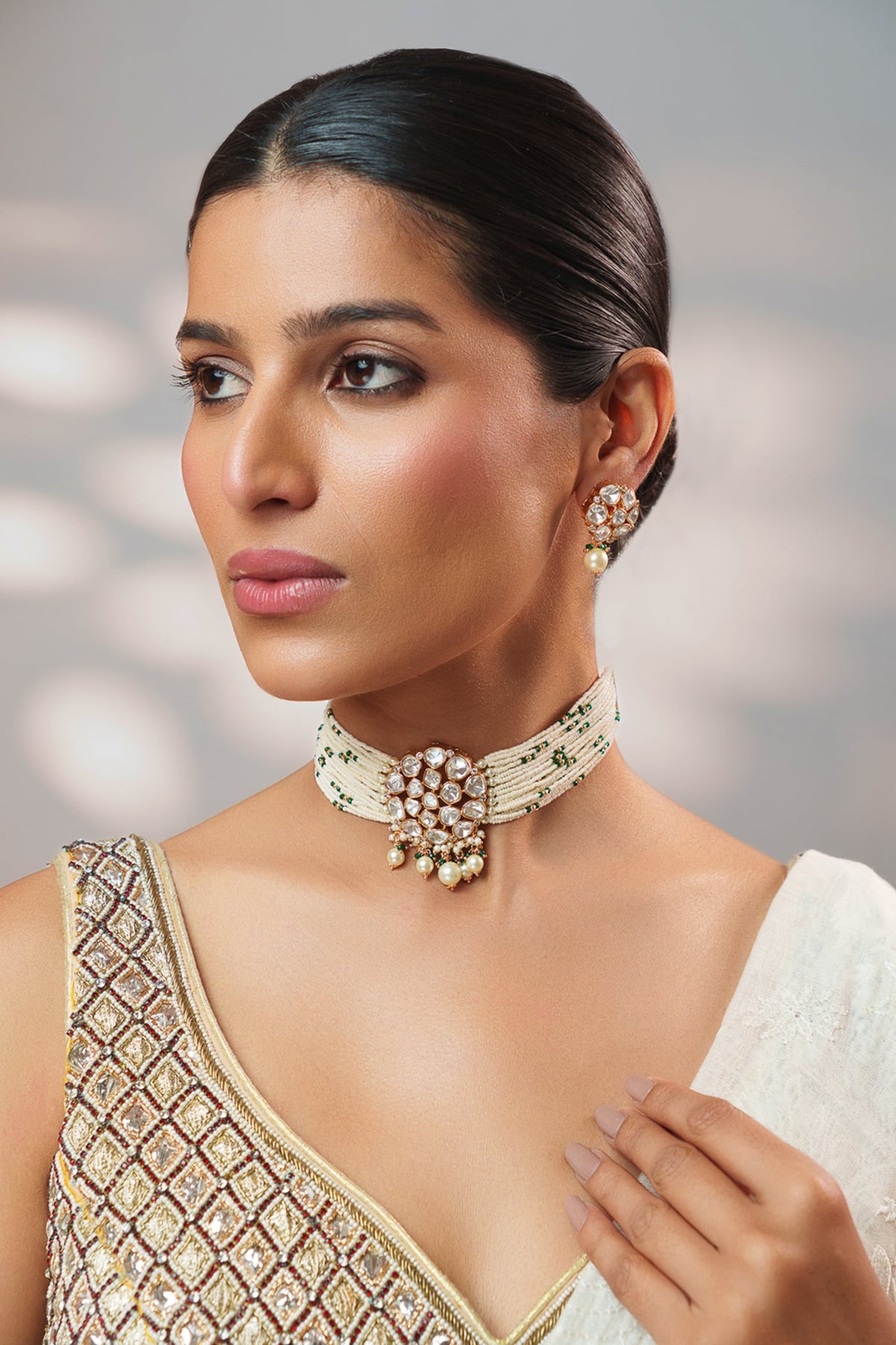 Kundan Embellished Choker Set 
