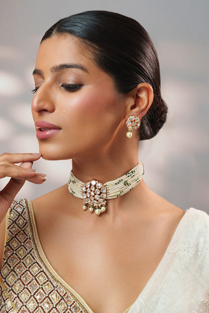 Kundan Embellished Choker Set 
