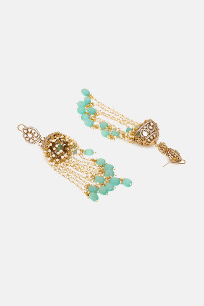 Diamond & Stone Jhumka Earrings 