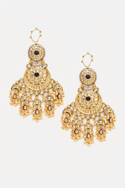 Kundan Chand Earrings  