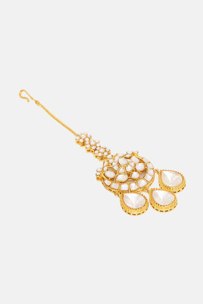 Kundan Drops Chand Maangtikka 
