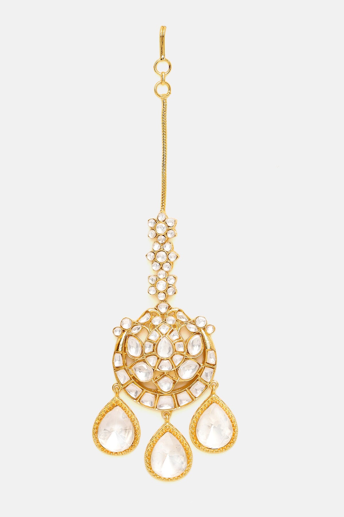 Kundan Drops Chand Maangtikka 
