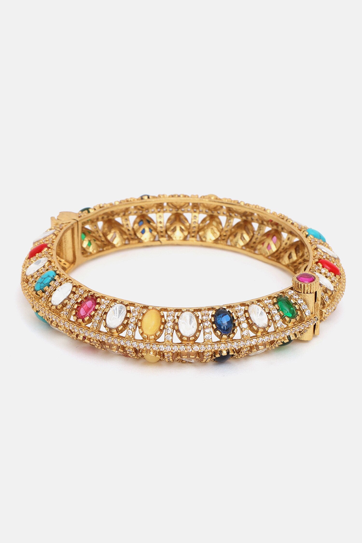 Multi Kundan Studded Bracelet 