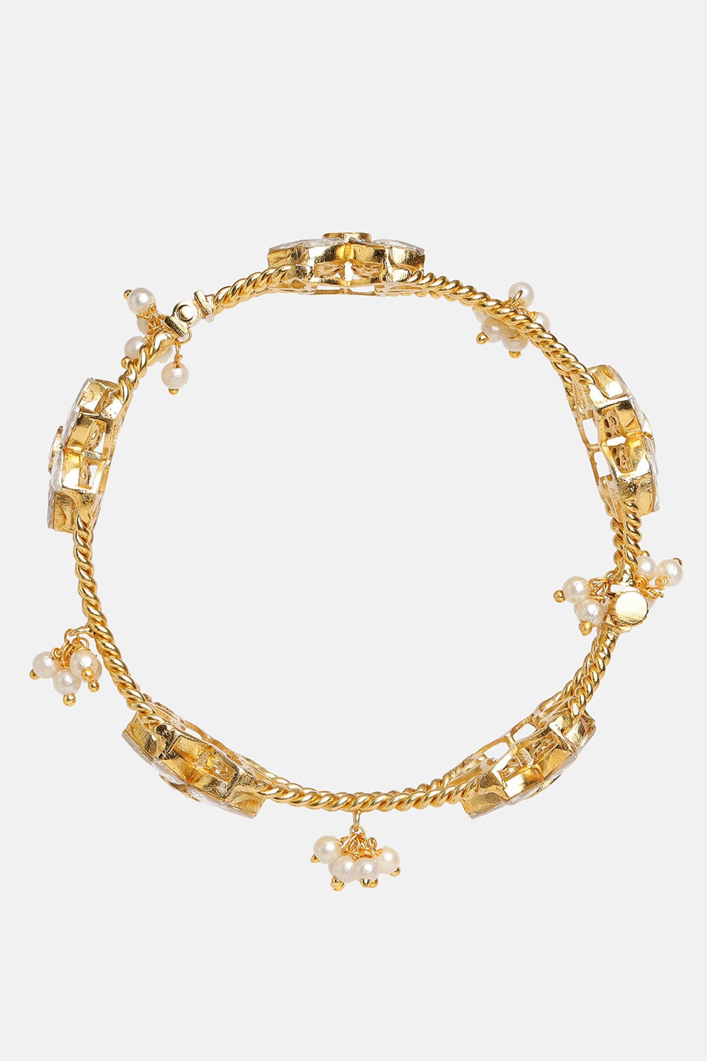 Floral Kundan Bracelet 