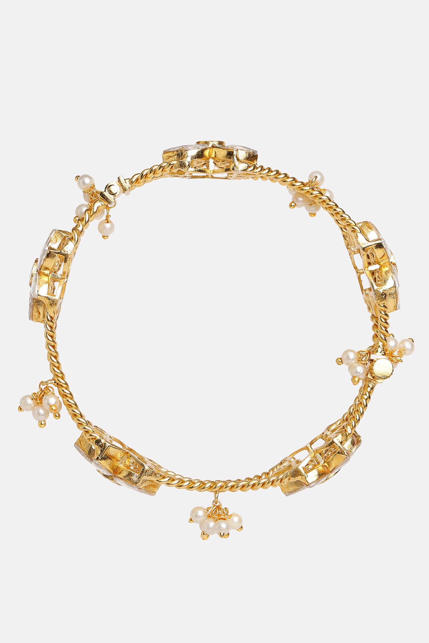 Floral Kundan Bracelet 
