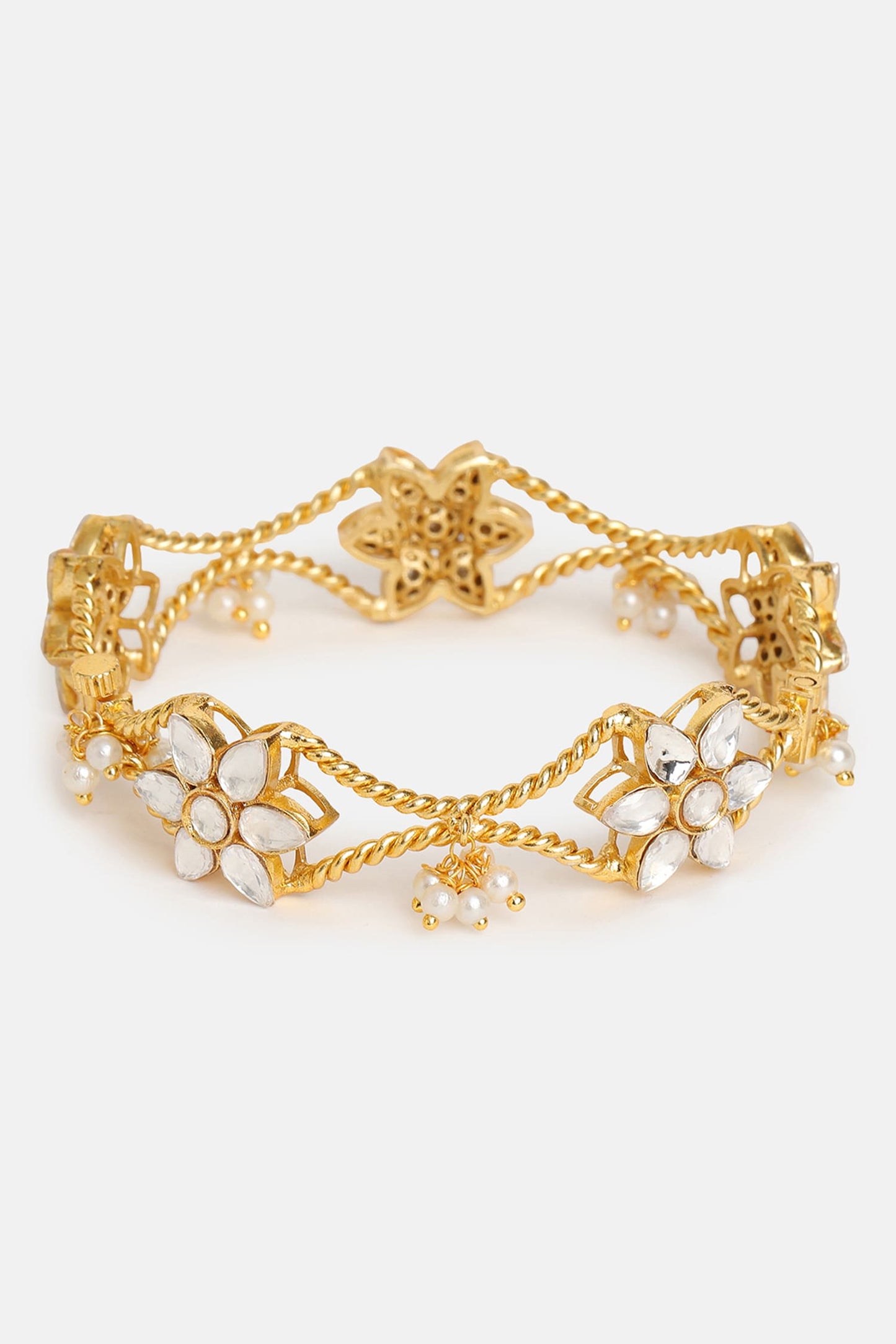 Floral Kundan Bracelet 