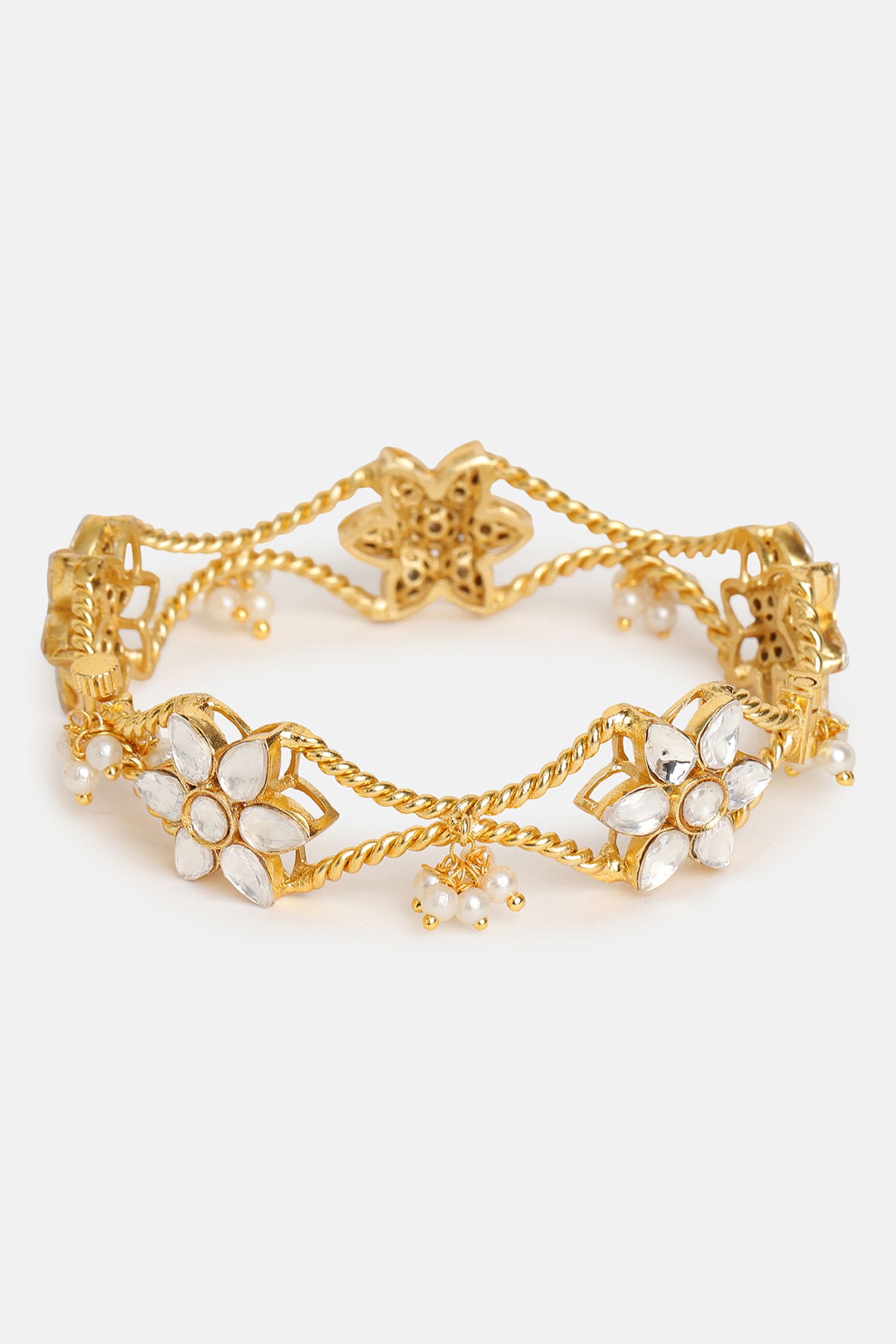 Floral Kundan Bracelet 