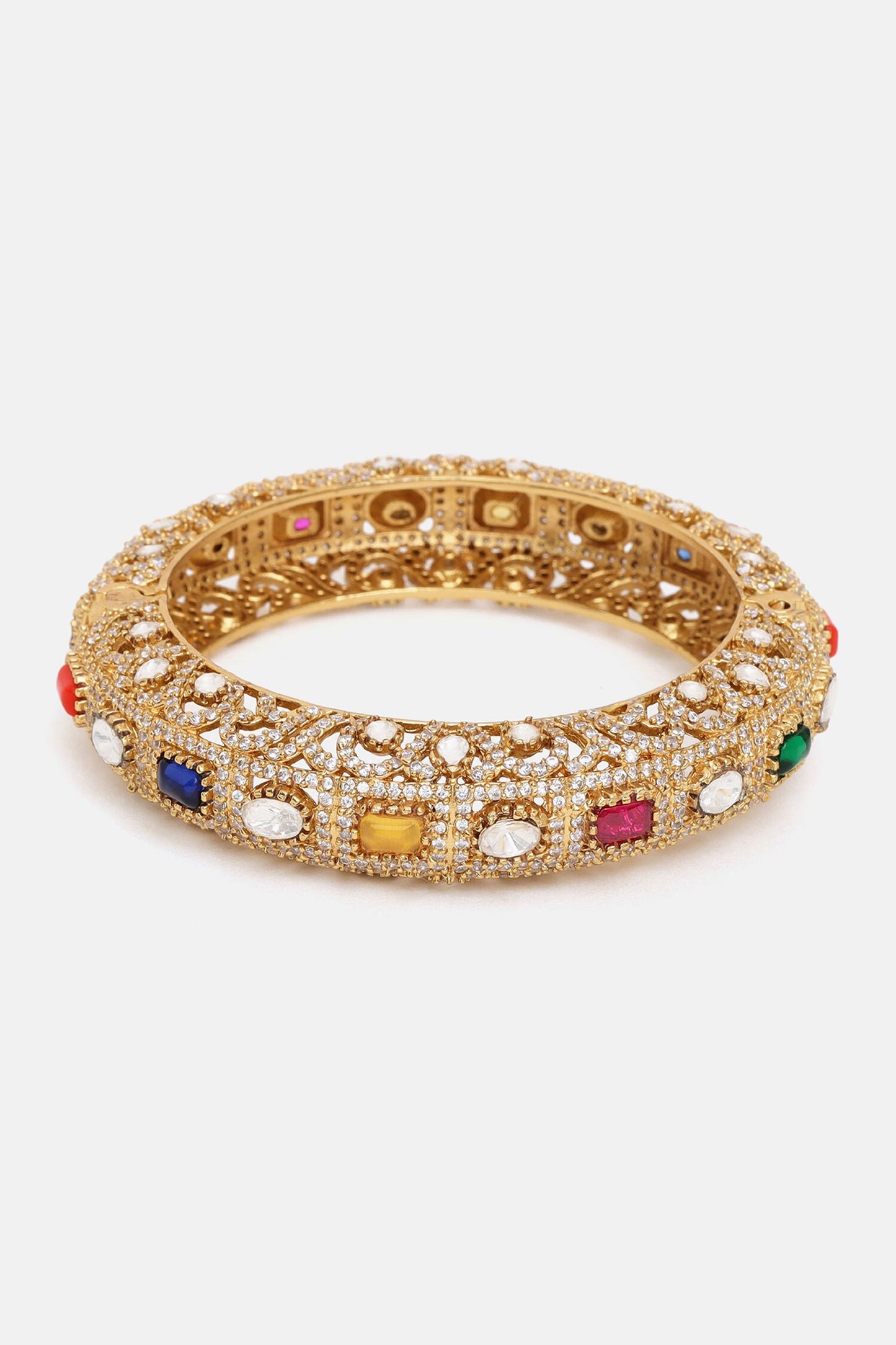Multi Kundan Embellished Bracelet 