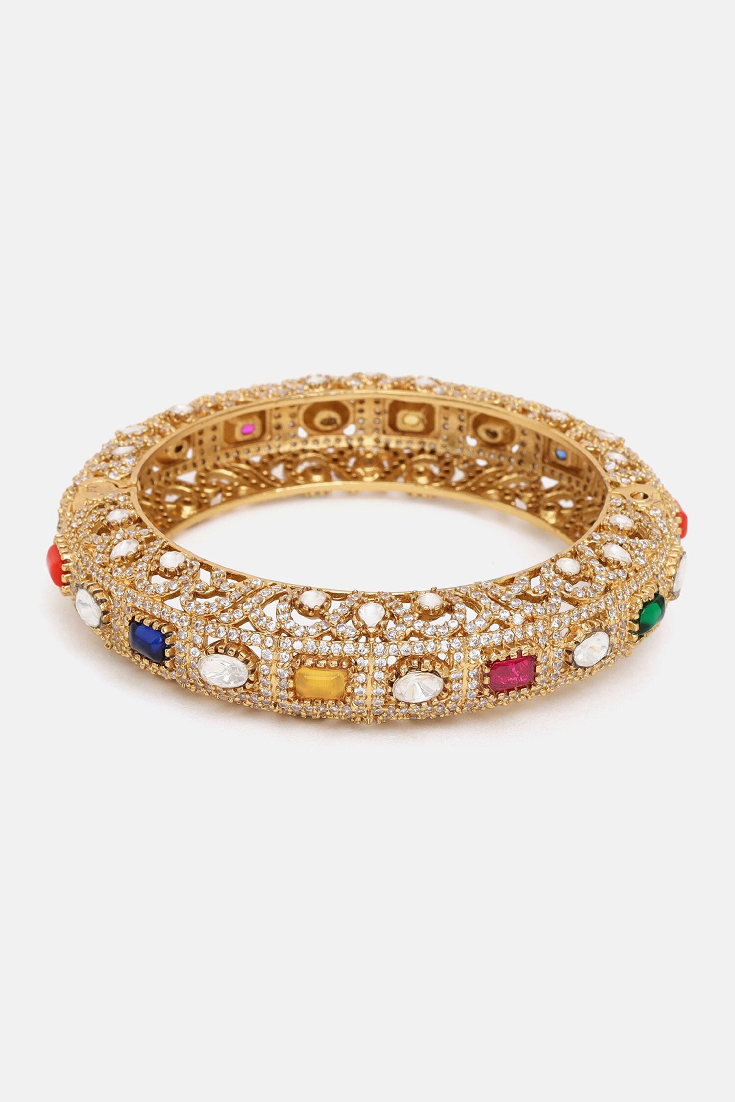 Multi Kundan Embellished Bracelet 