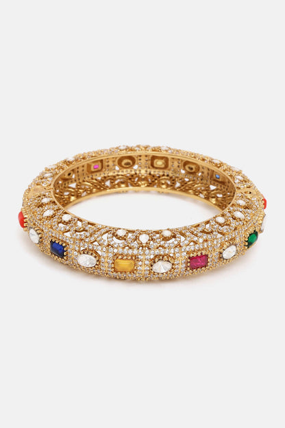 Multi Kundan Embellished Bracelet 