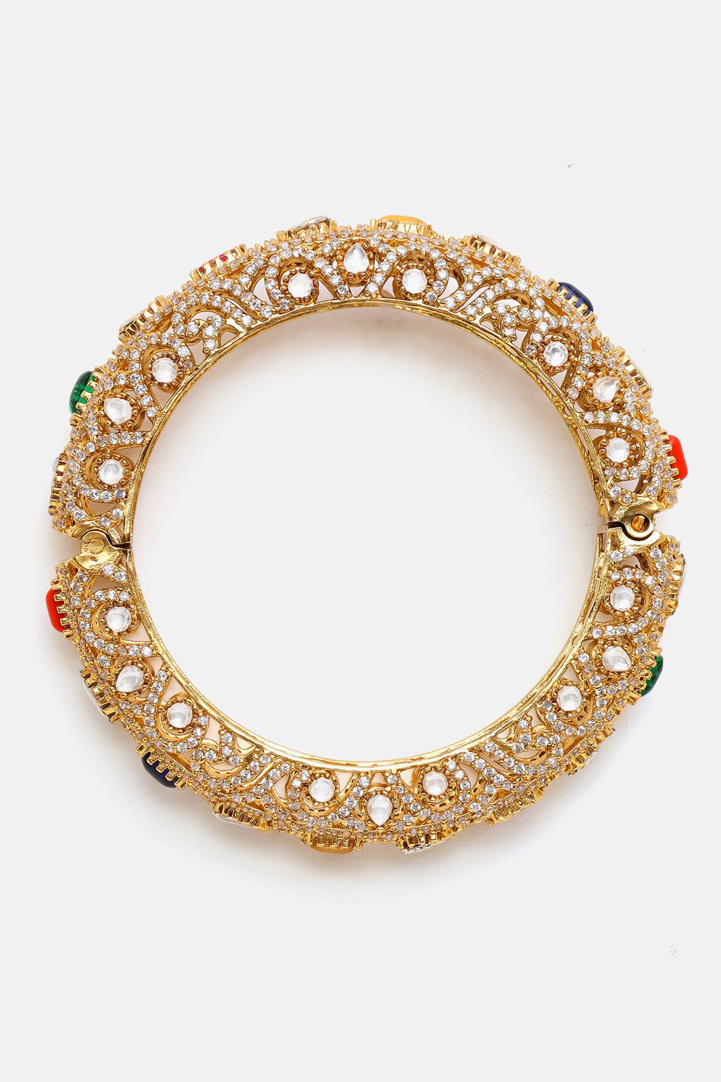 Multi Kundan Embellished Bracelet 