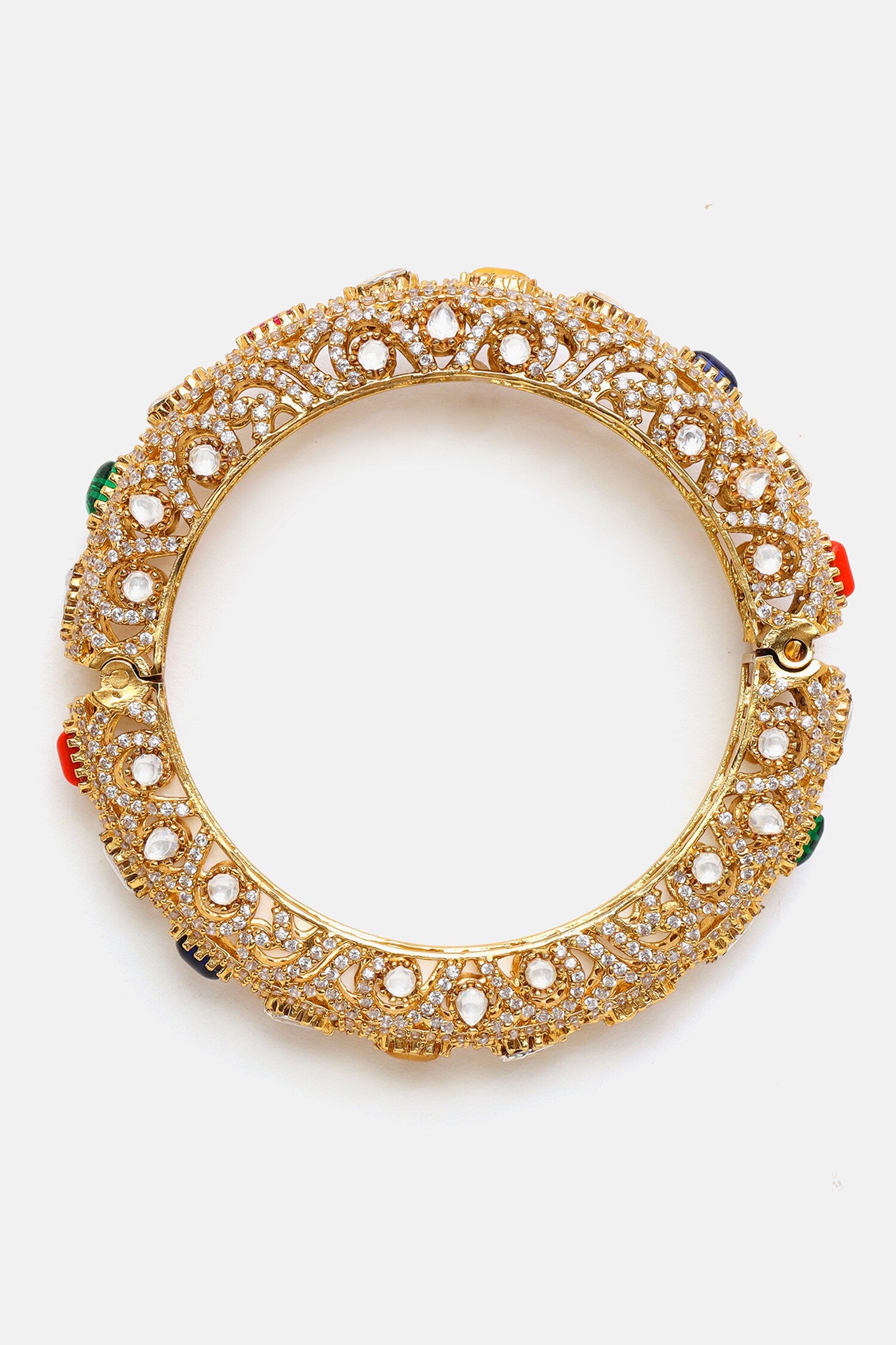 Multi Kundan Embellished Bracelet 